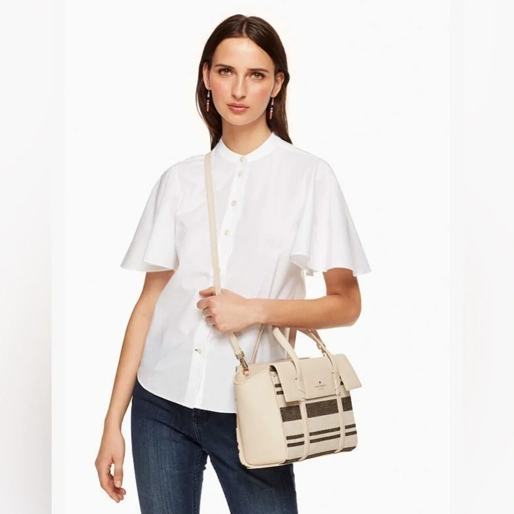 KATE SPADE Daniels Drive Fabric Small Abigail Satchel